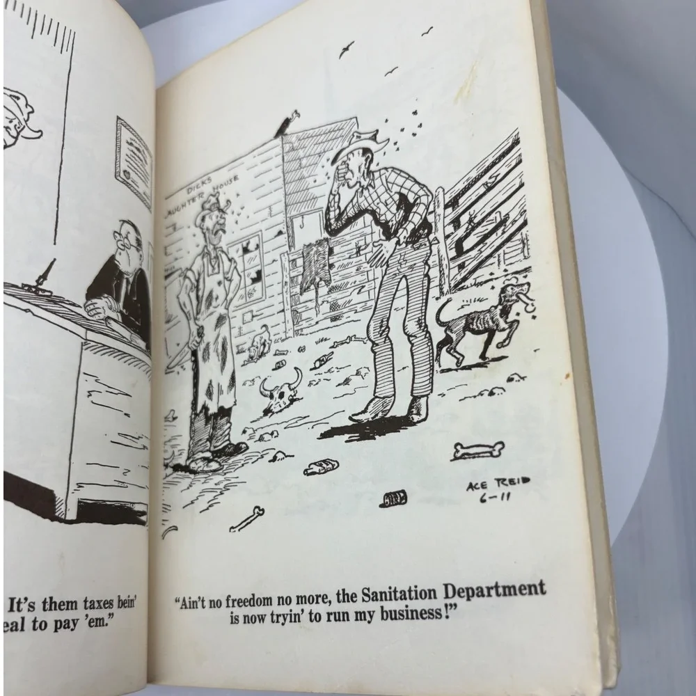 Ace Reid Cowpokes Wanted Vintage 1964 Western‎ Cartoon Book Fred Gipson Intro